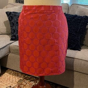 Boden US size 12 pink and red mini skirt.